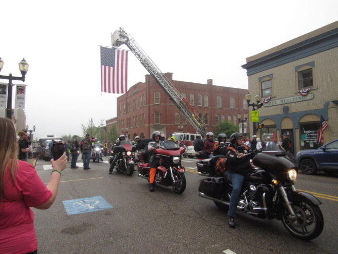 Riders pause in St. Clairsville to remember fallen service members